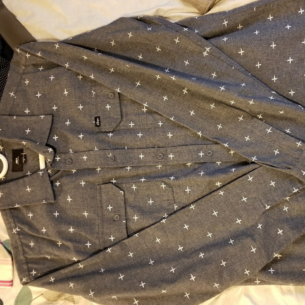 Obey size medium button down
